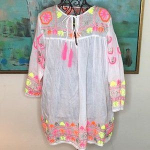 Saffire Neon Tunic Cover Up
